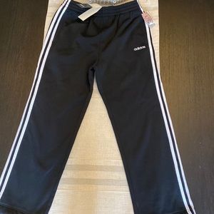 Adidas Iconic Tricot Pants Boy's size xl (18/20). Color black with white stripes
